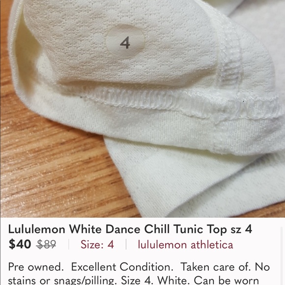 Lululemon Dance Chill Tunic - white - Picture 6 of 10